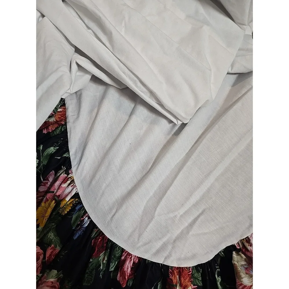 Ralph Lauren Cossette Isadora Floral KING Bed Skirt French Country